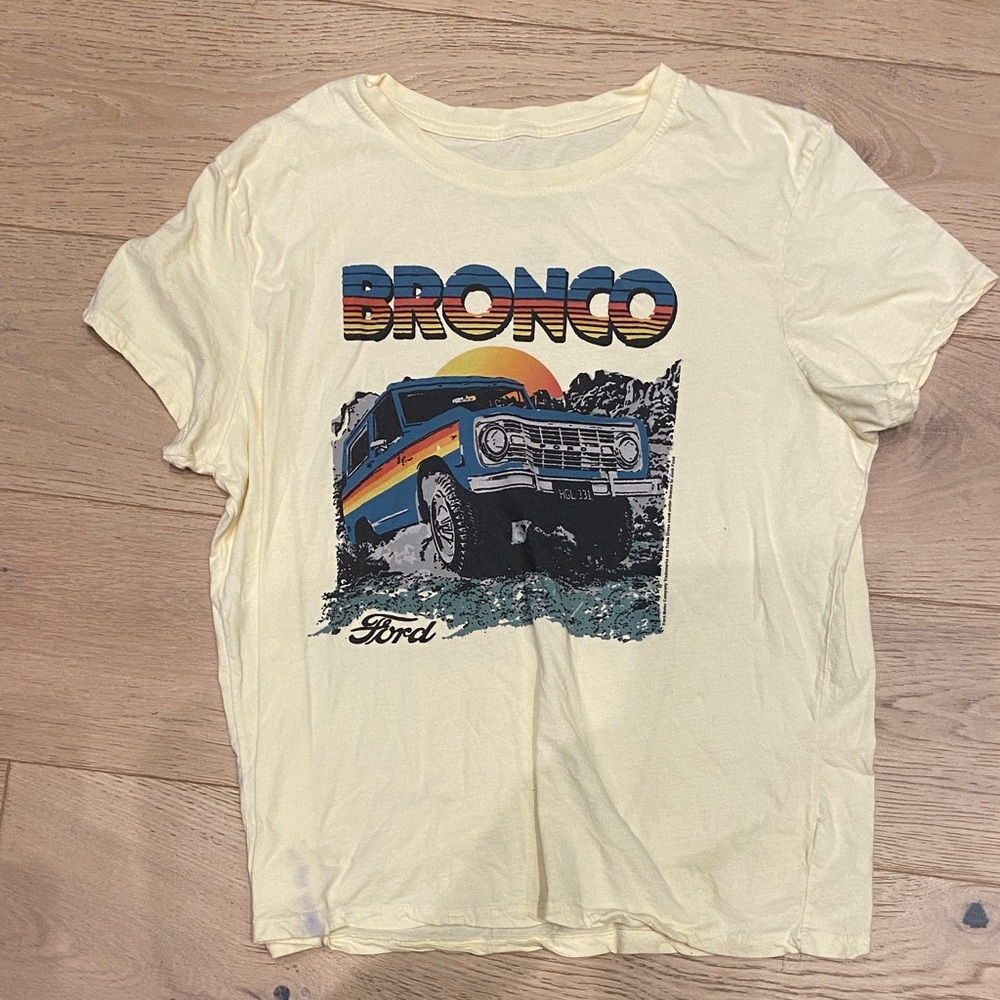 Ford Bronco Kids T-Shirt - Soft Yellow